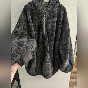 Poster girl dolls kill oversized plush hoodie dress